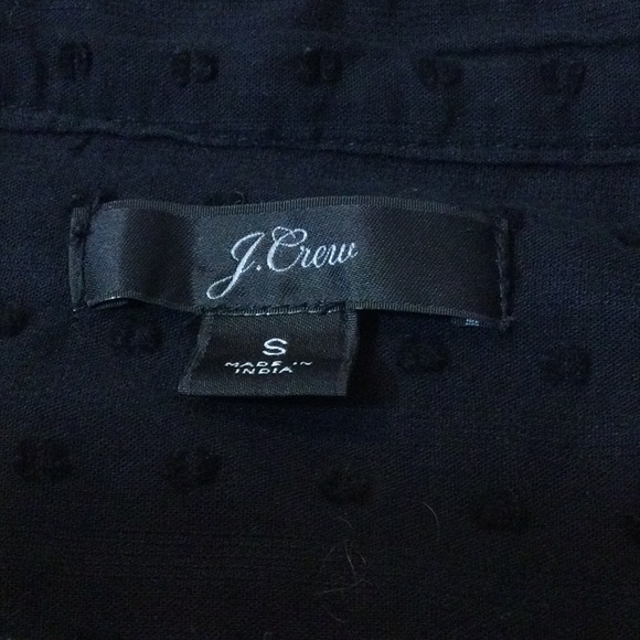 S J. Crew black button down blouse - Picture 14 of 15